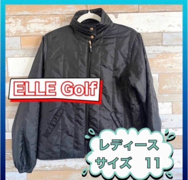 美品　ELLE Golf レディース　アウター　ジャンパー　ブルゾン　黒　a