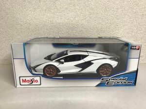 新品 マイスト 1/18／Lamborghini Sian FKP 37／ランボルギーニ シアン FKP 37／白／Maisto