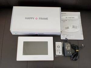 #271 パイオニア Pioneer HAPPY FRAME　デジタルフォトフレーム　７型　HF-T730-W 使用済　通電確認済