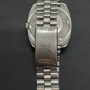 #6021 メンズ腕時計 AUREOLE オレオール 3952 AT 自動巻 トノー型 25石 デイデイト 3針 メンズ ジャンク 稼働品 中古の画像2