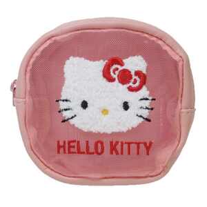 ◆新品　ハローキティ　Hello Kitty　メッシュマルチポーチ　小物・コスメ整理に　サンリオ　sanrio