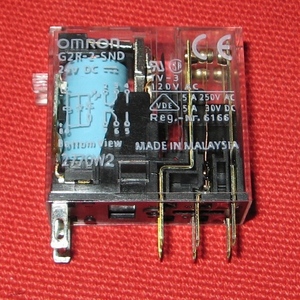 ROG2 OMRON Mini power relay [G2R-2-SND]DC24V operation indicating lamp attaching / diode built-in shape 5A 2 contact 