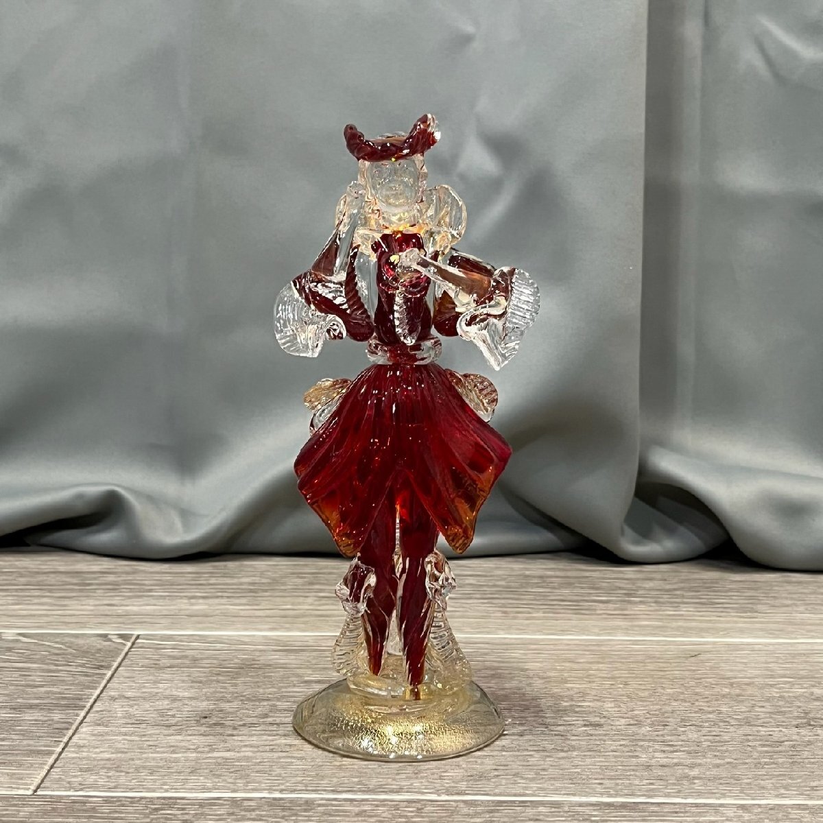 取寄品 ベネチアガラス 鳥 置物 ムラーノ murano 美術品・アンティーク