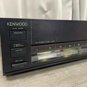 X510 KENWOOD FMステレオ チューナー L-03T 通電のみ確認 ジャンク品 / 送料無料の画像3