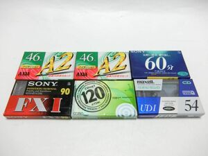 新品未開封6本セット カセットテープ SONY / AXIA / maxell / TDK／YJ240226016