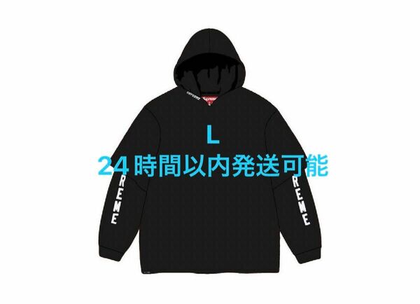Supreme Layered Hooded L/S Top "Black"
