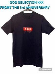 GOD SELECTION XXX ゴッドセレクション FRGMT THE 3rd ANNIVERSARY 3周年 Tシャツ サイズM ネイビー