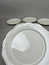 Noritake ノリタケ 皿 平皿 洋食器 プレート ディナープレート 取り皿 金縁 ホワイト 白 5枚セット_画像4