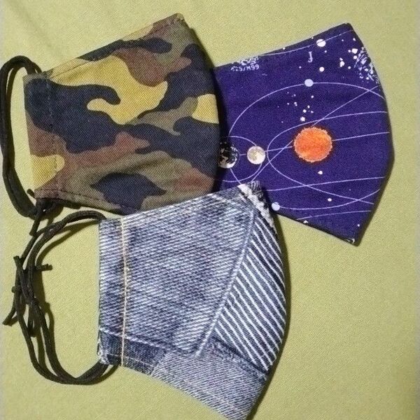 ハンドメイド 布マスク 立体マスク 子供用 小さめサイズ 小さいサイズ まとめ売り