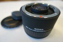 【中古美品】SIGMA APO TELE CONVERTER 2x EX DG シグマ テレコンバーター / キヤノン Canon 2倍 ケース付き_画像1