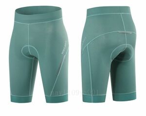  cycle racer pants lady's genuine summer tights trousers tight .. pad entering cycling bicycle wear green M[ size сolor selection possible ]