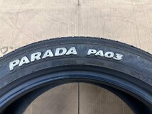 225/50R18　1本　ヨコハマ　タイヤ　PARADA (パラダ) PA03 ホワイトレター 【本数限定】タイヤのみ【特価品】　18インチ　_画像5