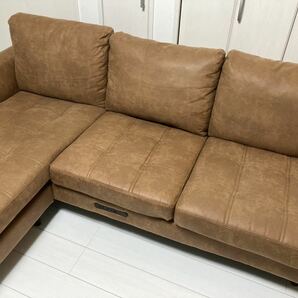 【良品】JOURNAL STANDARD FURNITURE ジャーナルスタンダードファニチャー PSF COUCH SOFA ソファー カウチソファーの画像4