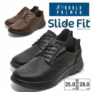  new goods Arnold Palmer slip in that way ... imitation leather casual * shoes 0016 black 26cm zxts