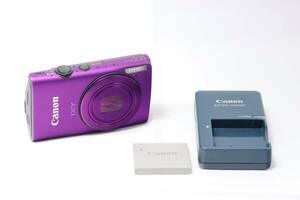 ★動作品★ Canon IXY 600F パープル バッテリ チャージャ付