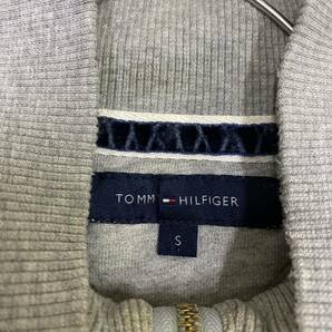 TOMMY HILFIGER トミーヒルフィガー スウェット トレーナー ジップアップ サイズS グレー 灰色 メンズ トップス 最落なし （X16）の画像6