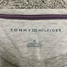 TOMMY HILFIGER トミーヒルフィガー 長袖Tシャツ 長袖カットソー ロンT サイズM グレー 灰色 メンズ トップス 最落なし （K17）_画像6