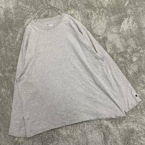 Champion チャンピオン 長袖Tシャツ 長袖カットソー ロンT サイズ2XL グレー 灰色 メンズ トップス 最落なし （L17）