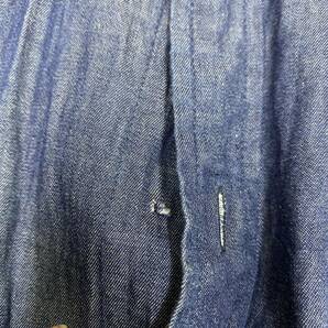 TOMMY HILFIGER トミーヒルフィガー 長袖シャツ サイズM ネイビー 紺色 メンズ トップス 最落なし （R17）の画像8