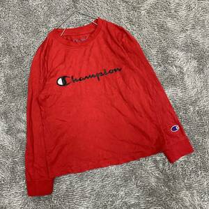 Champion Champion long sleeve T shirt long sleeve cut and sewn long T red red Kids child clothes men's tops there is no highest bid (S17)