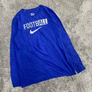 NIKE ナイキ 長袖Tシャツ 長袖カットソー ロンT サイズXL ブルー 青 キッズ 子供服 トップス 最落なし （Y17）