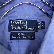 POLO RALPH LAUREN ラルフローレン 長袖シャツ ブルー 青 メンズ トップス 最落なし （F18）_画像6