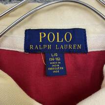 POLO RALPH LAUREN ラルフローレン 長袖シャツ ポロシャツ ラガーシャツ サイズL レッド 赤 メンズ トップス 最落なし （G18）_画像6