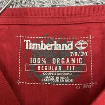Timberland ティンバーランド 長袖Tシャツ 長袖カットソー ロンT サイズM レッド 赤 メンズ トップス 最落なし （I18）_画像6