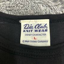 Dia club Disney ディズニー ドナルドダック 長袖Tシャツ 長袖カットソー ロンT サイズL ブラック 黒 メンズ トップス 最落なし （K18）_画像6