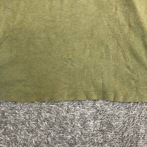 DAKS ダックス ヘンリーネック 長袖Tシャツ 長袖カットソー ロンT サイズM ポケット 無地 グリーン 緑 メンズ トップス 最落なし （K18）の画像4
