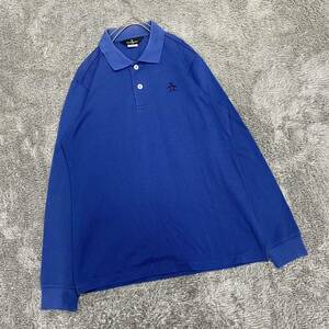 Munsingwear マンシングウェア 長袖シャツ 長袖ポロシャツ サイズM ブルー 青 メンズ トップス 最落なし （L18）