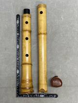 2＃C/3822　尺八 鳳舟 和楽器 銘有　竹尺八 竹縦笛 伝統和楽器　60サイズ_画像8