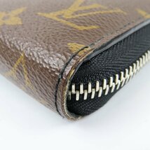 69878★1円スタート★LOUIS VUITTON ルイヴィトン 極美品 ジッピードラゴンヌ L字ファスナー モノグラムマカサー 長財布 PVC ブラウン_画像5