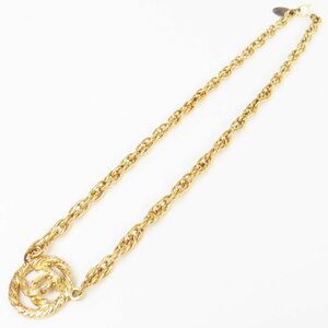 69791★1円スタート★CHANEL シャネル ココマーク サークル チェーン アクセサリー ヴィンテージ ネックレス GP ゴールド