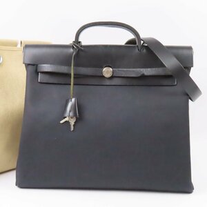 40011★1円スタート★HERMES エルメス 中極美品 エールバッグMM 2WAY ショルダーバッグ ヴィンテージ ハンドバッグ レザー □C刻印