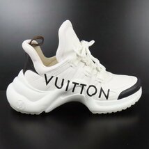 40074★1円スタート★LOUIS VUITTON ルイヴィトン 未使用 靴 シューズ LVロゴ モノグラム 厚底 42 27cm アークライトライン スニーカー_画像4