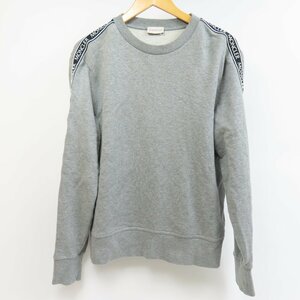 40332★1円スタート★MONCLER モンクレール 綺麗 MAGLIA 服 トップス スウェット ロゴ M M スウェット コットン グレー