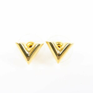 40186★1円スタート★LOUIS VUITTON ルイヴィトン 新品同様美品 現行 エセンシャルV アクセサリー M68153 ピアス メタル ゴールドの画像1