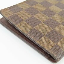 40356★1円スタート★LOUIS VUITTON ルイヴィトン 中極美品 カルトクレディ 札入れ ベタ無 ヴィンテージ ダミエ 長財布 エベヌ_画像7