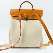 40437★1円スタート★HERMES エルメス 極美品 エールバッグアドPM バッグ バックパック ヴィンテージ リュック □C刻印_画像2