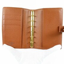 78790LOUIS VUITTON ルイヴィトン 新品同様美品 アジェンダPM ヴィンテージ ベタ無し ビジネス モノグラム 手帳カバー PVC ブラウン_画像8