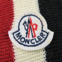 40599★1円スタート★MONCLER モンクレール 新品同様美品 ニット帽 帽子 リバーシブル ニットキャップ ウール ブラック_画像4