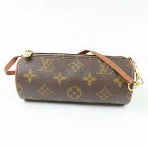 79361LOUIS VUITTON ルイヴィトン 中極美品 パピヨン付属 バッグ付属 小物入れ モノグラム ポーチ PVC ブラウン レディース