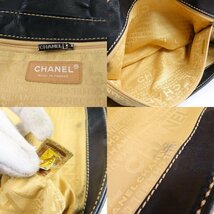 40422★1円スタート★CHANEL シャネル 外綺麗 ワイルドステッチ ココマーク チェーンショルダーバッグ ヴィンテージ ラムスキン ブラック_画像10