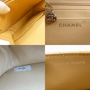 40516★1円スタート★CHANEL シャネル 極美品 マトラッセ ターンロック ココマーク ヴィンテージ ショルダーバッグ カーフ ベージュの画像10