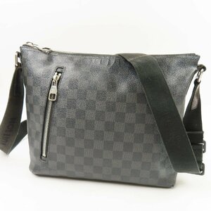 79459LOUIS VUITTON ルイヴィトン ミックPM 斜め掛けOK ダミエグラフィット ショルダーバッグ PVC ブラック メンズ