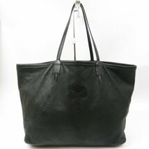 40322★1円スタート★CHROME HEARTS クロムハーツ 美品 ショルダーバッグ クロス トートバッグ レザー ブラック_画像1