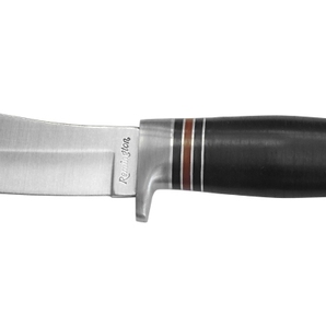 No.RH-50 REMINGTON Hunting Knife.レザーワッシャーハンドル・全長:22.5cm 革ケース付・Madse in Italyの画像1