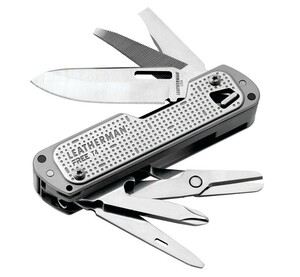 Leatherman USA No.FRT4-SV フリーT4　シルバーStainless Steel ガラス繊維入樹脂ハンドル・全長9.3ｃｍ・ナイフ:5.6cm