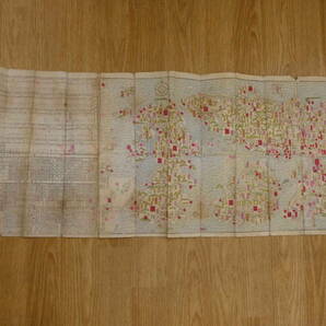 大日本諸国道中細見図 辻本九兵衛編 銅版色刷 約37×163㎝ 古地図 古文書の画像5